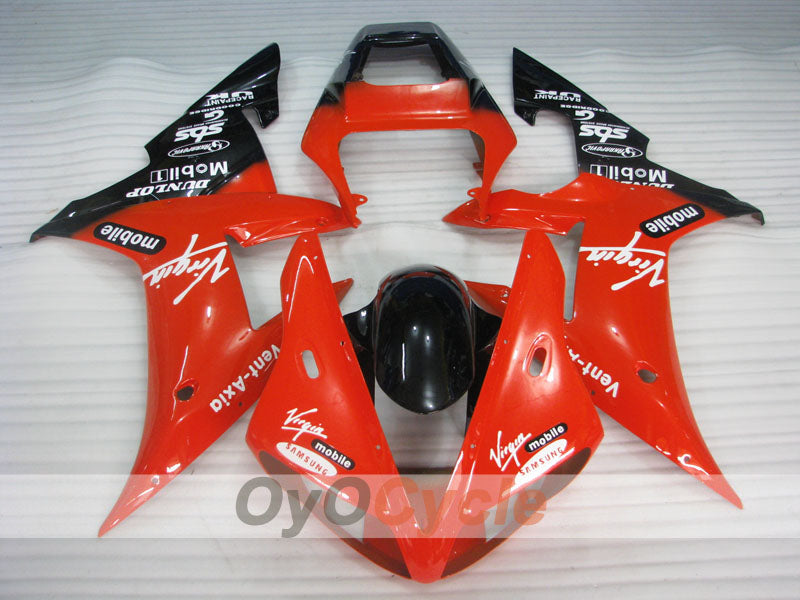 Injection Fairing kit for 02-03 YZF-R1 - Red, Black - DUNLOP #OYO87900788 Secondary image