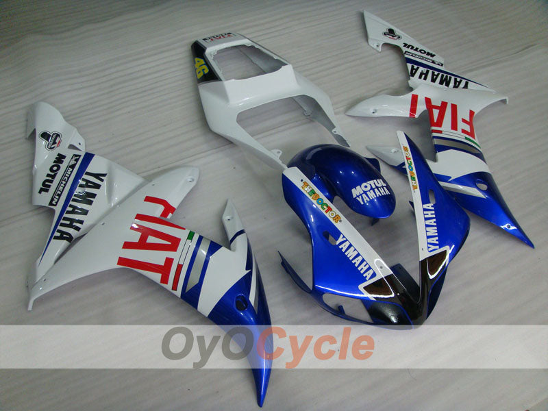 Injection Fairing kit for 02-03 YZF-R1 - Blue, White - FIAT, MICHELIN, MOTUL #OYO87900791 Main image