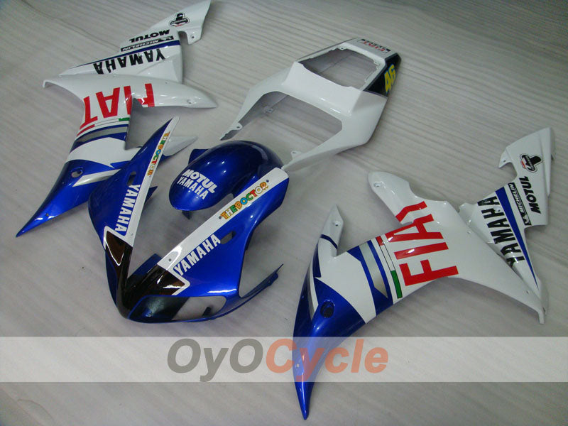 Injection Fairing kit for 02-03 YZF-R1 - Blue, White - FIAT, MICHELIN, MOTUL #OYO87900791