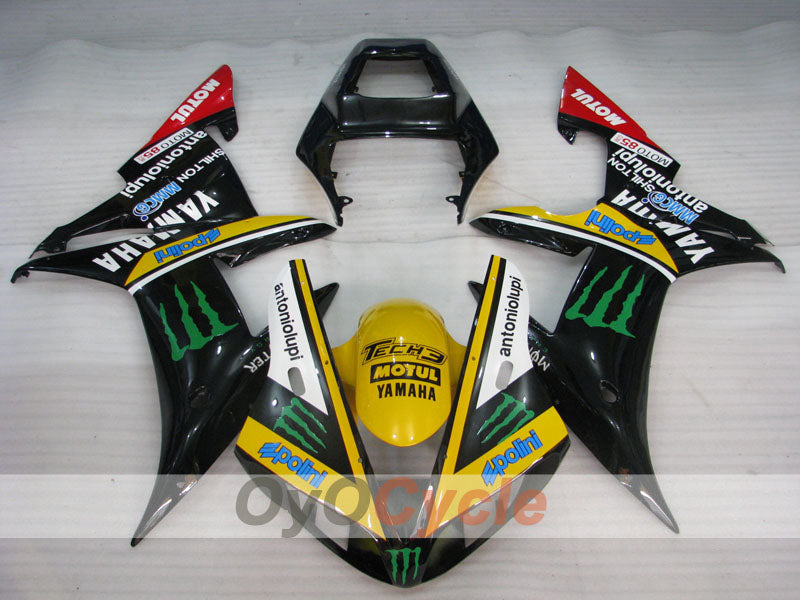 Injection Fairing kit for 02-03 YZF-R1 - Yellow, Black - Monster #OYO87900801 Secondary image