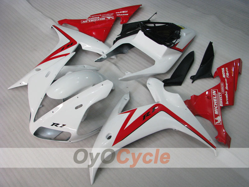 Injection Fairing kit for 02-03 YZF-R1 - Red, White - Factory Style #OYO87900803