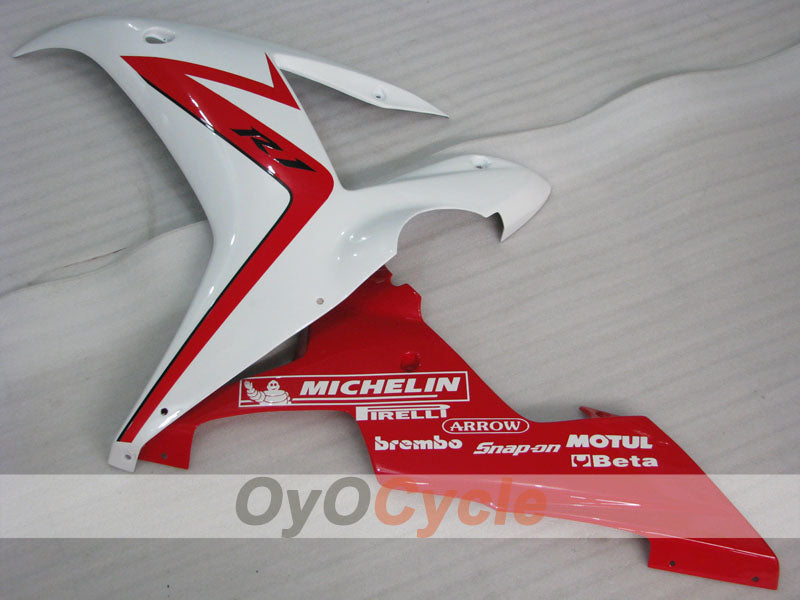 Injection Fairing kit for 02-03 YZF-R1 - Red, White - Factory Style #OYO87900803