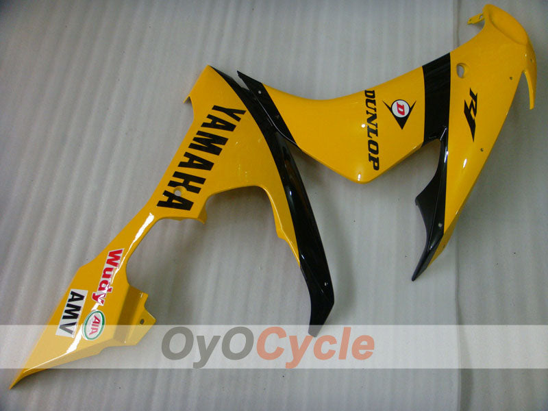Injection Fairing kit for 04-06 YZF-R1 - Yellow, Black - DUNLOP #OYO87900818