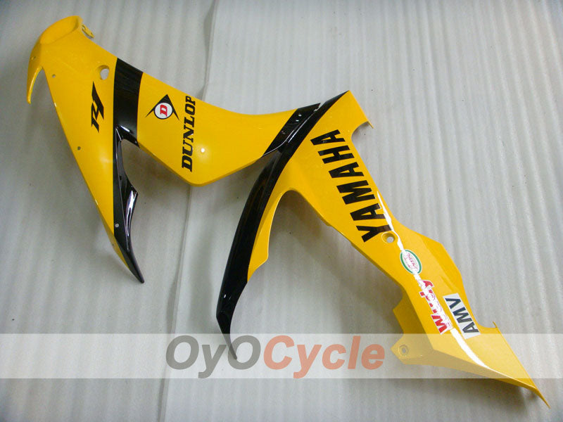 Injection Fairing kit for 04-06 YZF-R1 - Yellow, Black - DUNLOP #OYO87900818