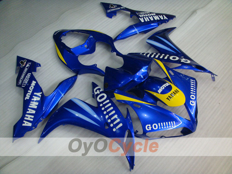 Injection Fairing kit for 04-06 YZF-R1 - Yellow, Blue - GO!!!!!!!, MOTUL #OYO87900831