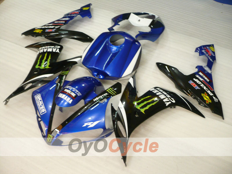 Injection Fairing kit for 04-06 YZF-R1 - Blue, Black - DUNLOP, Monster #OYO87900833