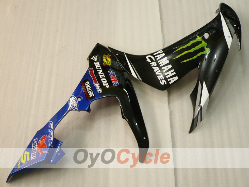 Injection Fairing kit for 04-06 YZF-R1 - Blue, Black - DUNLOP, Monster #OYO87900833