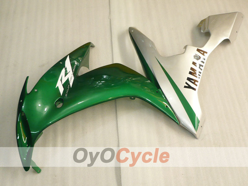 Injection Fairing kit for 04-06 YZF-R1 - Green, Silver - Factory Style #OYO87900841