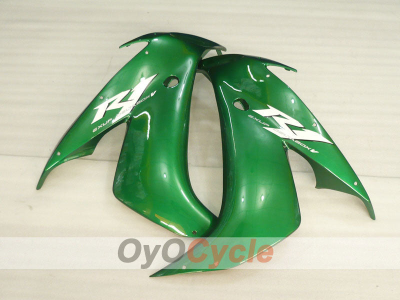 Injection Fairing kit for 04-06 YZF-R1 - Green, Silver - Factory Style #OYO87900841