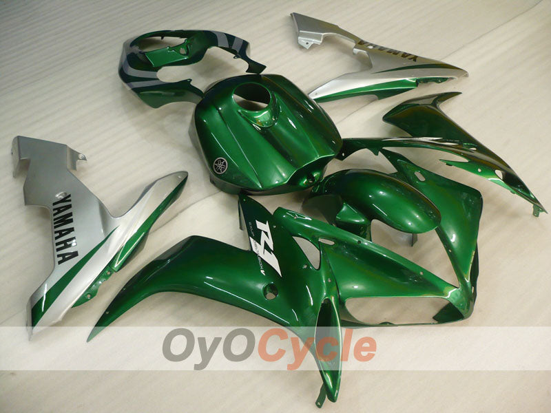 Injection Fairing kit for 04-06 YZF-R1 - Green, Silver - Factory Style #OYO87900841