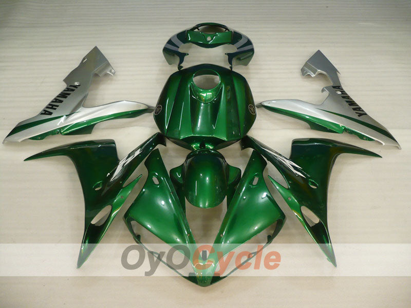 Injection Fairing kit for 04-06 YZF-R1 - Green, Silver - Factory Style #OYO87900841