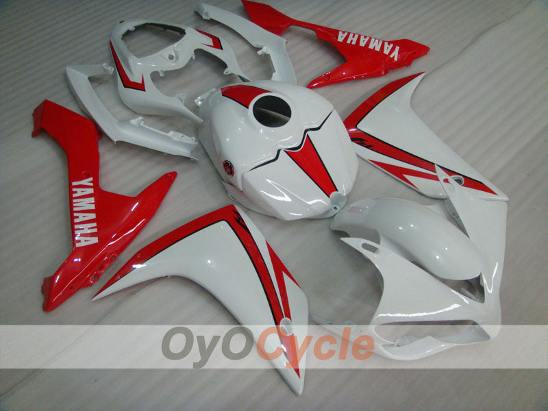 Injection Fairing kit for 07-08 YZF-R1 - Red, White - Factory Style #OYO87900869