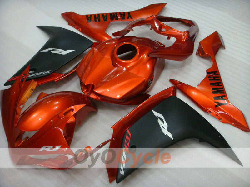 Injection Fairing kit for 07-08 YZF-R1 - Orange, Black, Matte - Factory Style #OYO87900870