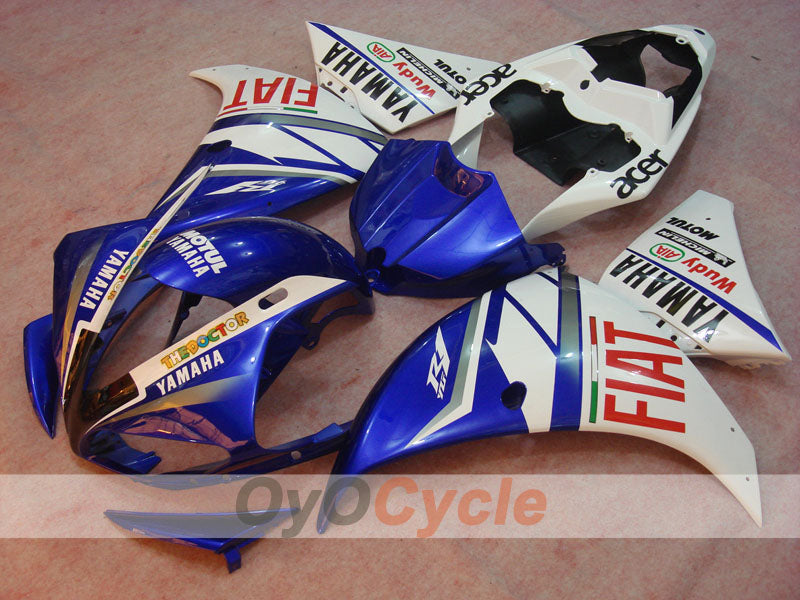 Injection Fairing kit for 09-11 YZF-R1 - Blue, White - FIAT #OYO87900885