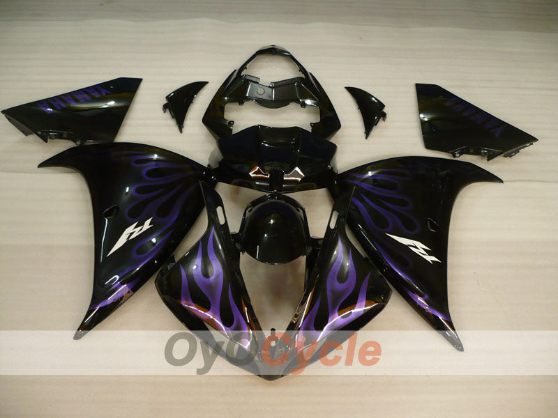 Injection Fairing kit for 09-11 YZF-R1 - Purple, Black - Flame #OYO87900889