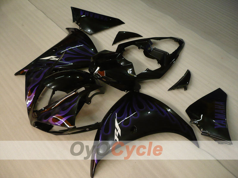 Injection Fairing kit for 09-11 YZF-R1 - Purple, Black - Flame #OYO87900889