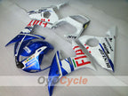 Injection Fairing kit for 03-04 YZF-R6 - Blue, White - DUNLOP, FIAT, MOTUL #OYO87900901