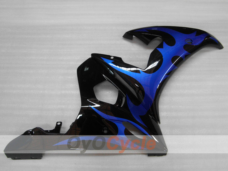 Injection Fairing kit for 03-04 YZF-R6 - Blue, Black - Flame #OYO87900905