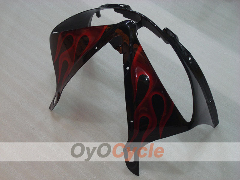Injection Fairing kit for 03-04 YZF-R6 - Red, Black - Flame #OYO87900907