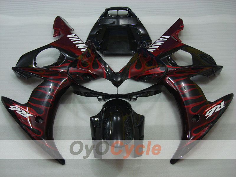 Injection Fairing kit for 05 YZF-R6 - Red, Black - Flame #OYO87902638