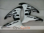 Injection Fairing kit for 05 YZF-R6 - White, Black - Flame #OYO87902632