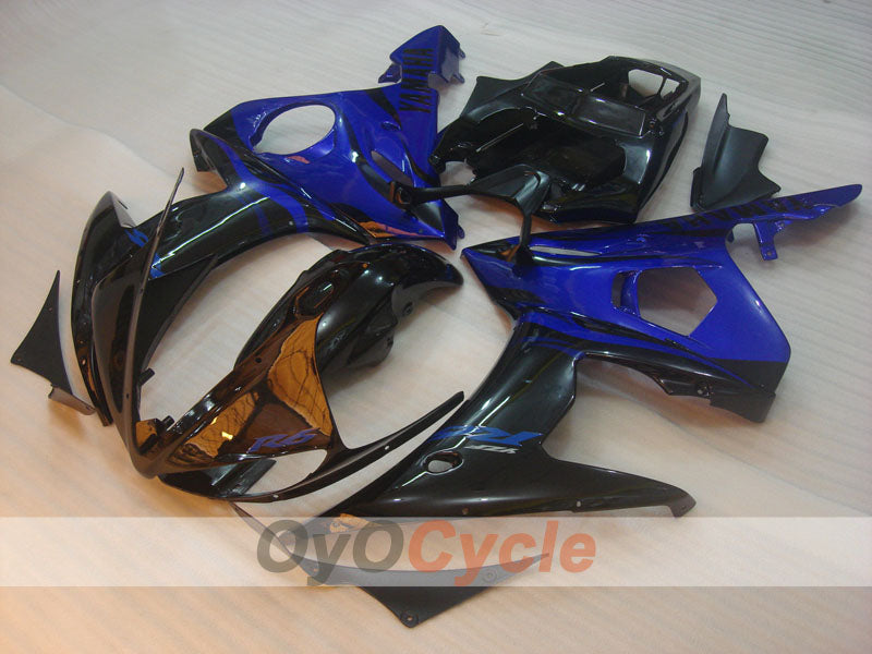 Injection Fairing kit for 03-04 YZF-R6 - Blue, Black - Flame #OYO87900910