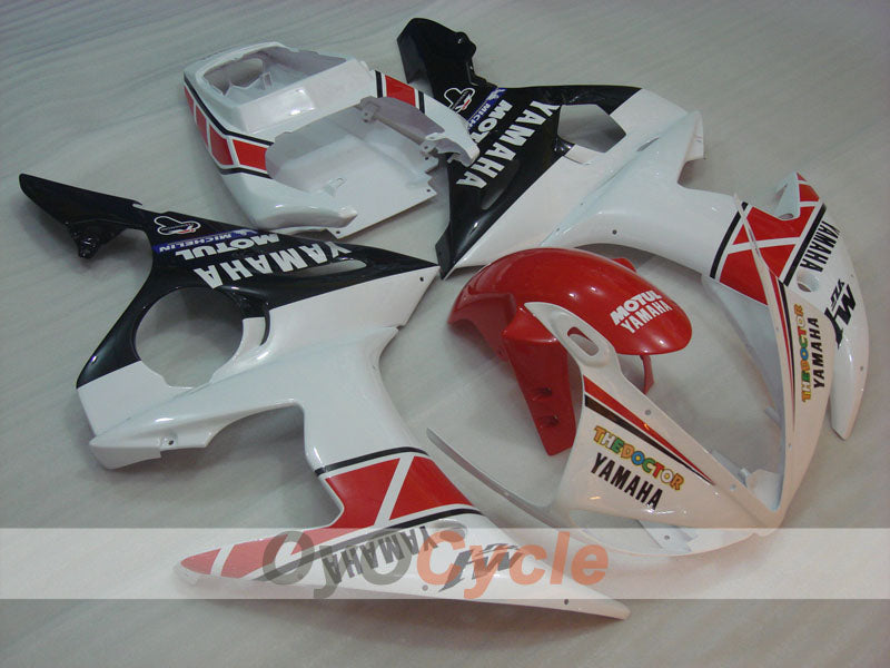 Injection Fairing kit for 05 YZF-R6 - Red, White - MOTUL #OYO87902625