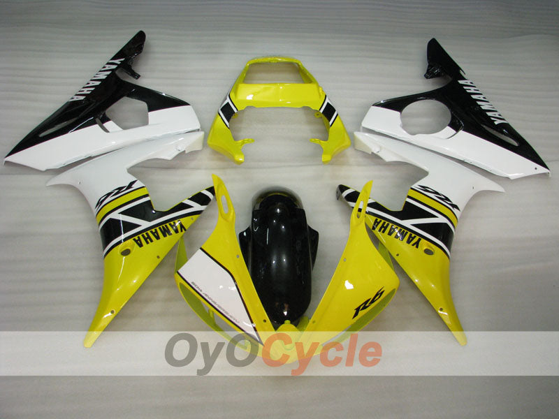Injection Fairing kit for 05 YZF-R6 - Yellow, Black - MOTUL #OYO87902623