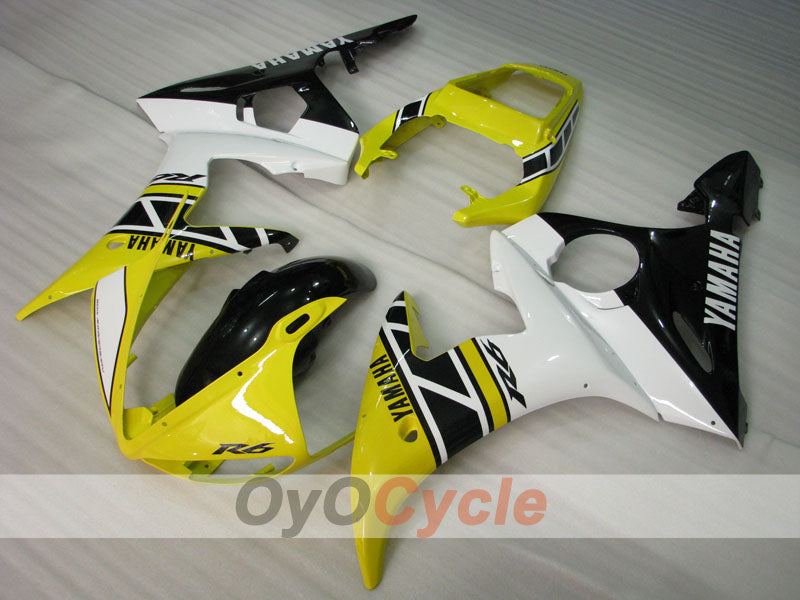 Injection Fairing kit for 05 YZF-R6 - Yellow, Black - MOTUL #OYO87902623