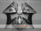 Injection Fairing kit for 03-04 YZF-R6 - Black, Silver, Matte - Factory Style #OYO87900914