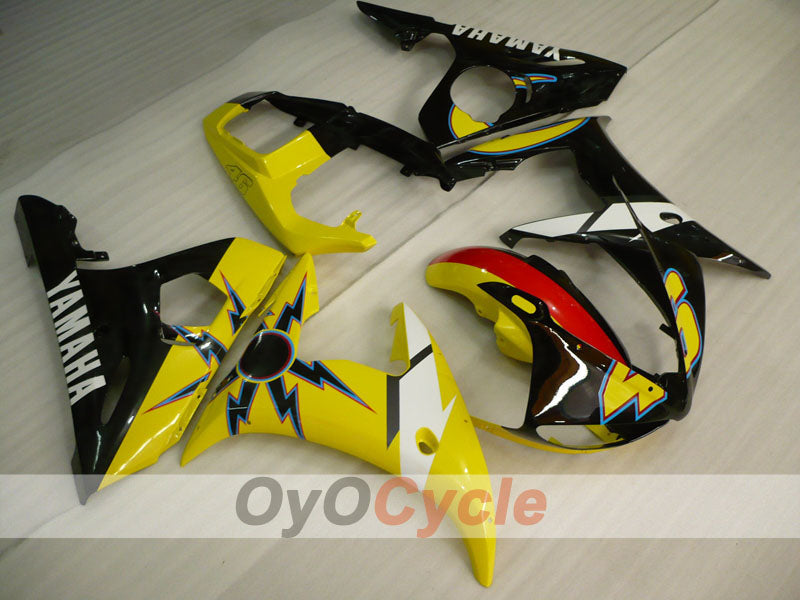Injection Fairing kit for 05 YZF-R6 - Yellow, Black - Factory Style #OYO87902633