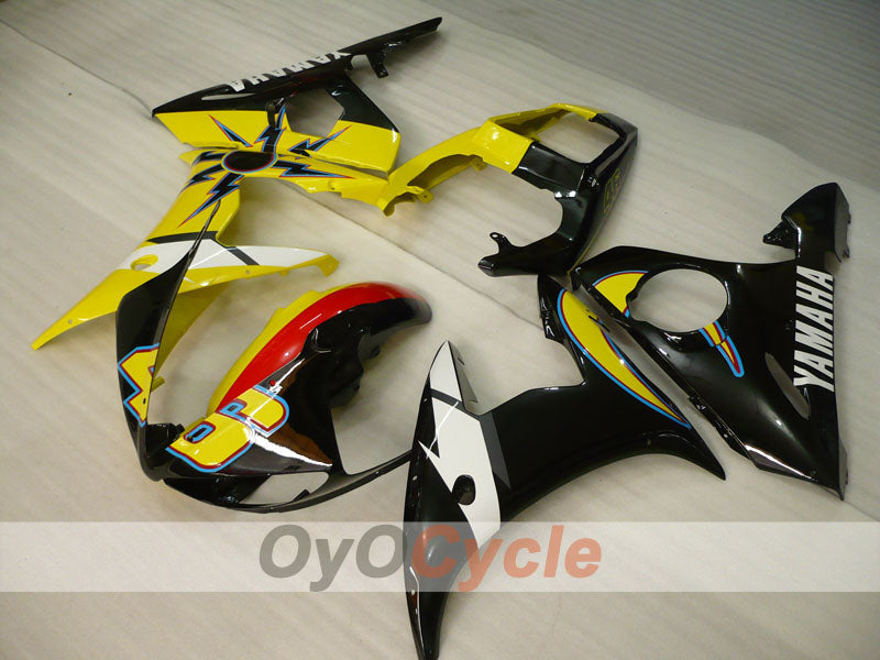 Injection Fairing kit for 05 YZF-R6 - Yellow, Black - Factory Style #OYO87902633