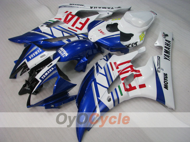 Injection Fairing kit for 06-07 YZF-R6 - Blue, White - FIAT, MOTUL #OYO87900932 Main image