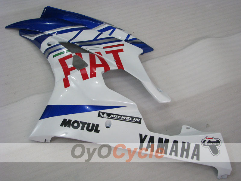 Injection Fairing kit for 06-07 YZF-R6 - Blue, White - FIAT, MOTUL #OYO87900932