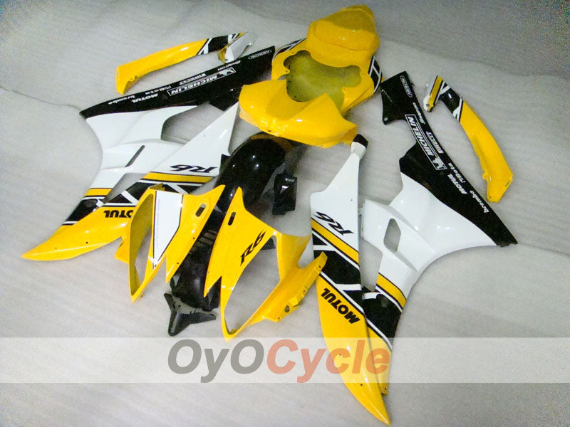 Injection Fairing kit for 06-07 YZF-R6 - Yellow, Black - MOTUL #OYO87900941