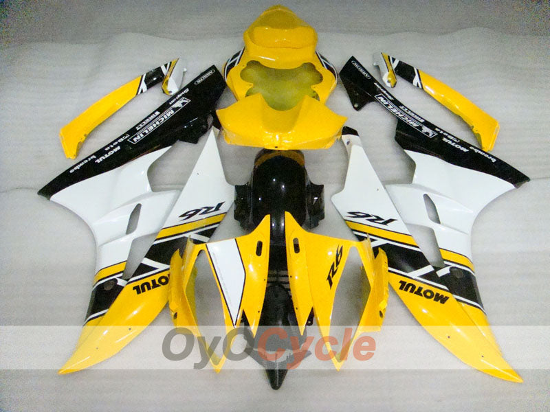 Injection Fairing kit for 06-07 YZF-R6 - Yellow, Black - MOTUL #OYO87900941