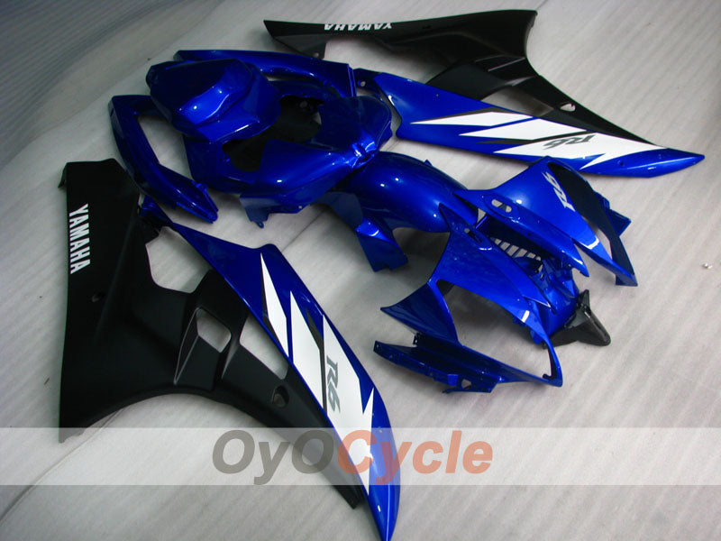 Injection Fairing kit for 06-07 YZF-R6 - Blue, Black, Matte - Factory Style #OYO87900951 Main image