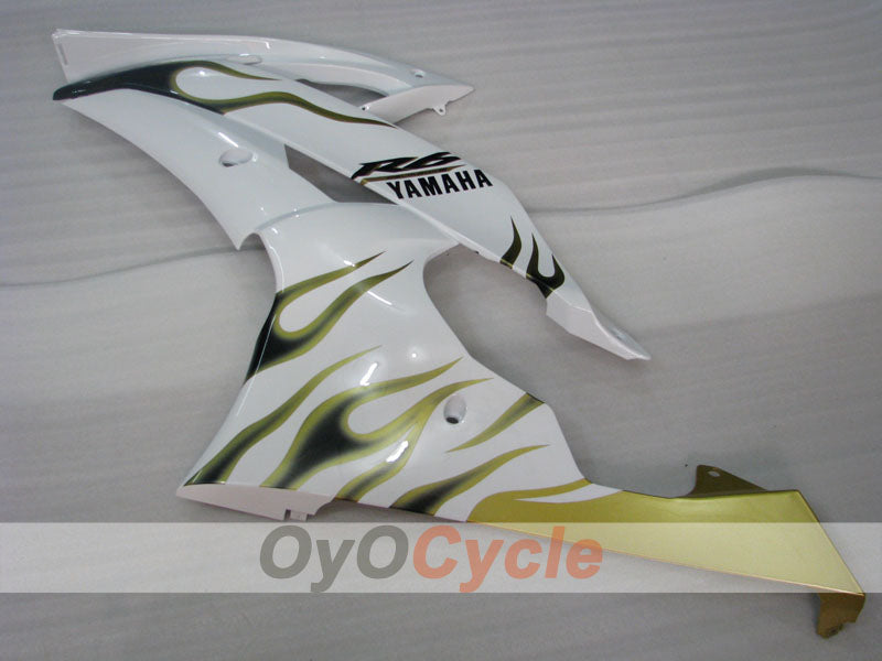 Injection Fairing kit for 08-16 YZF-R6 - Green, White - Flame #OYO87900963