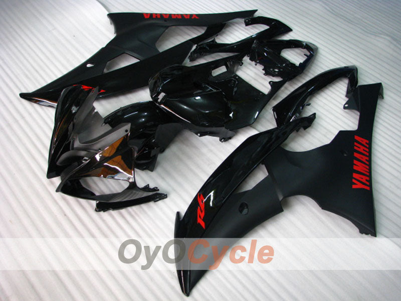 Injection Fairing kit for 08-16 YZF-R6 - Black, Matte - Factory Style #OYO87900972