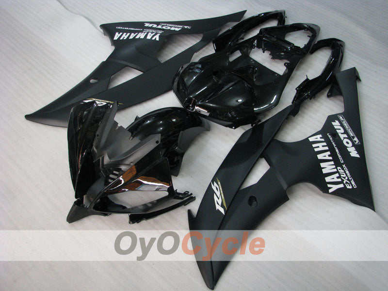Injection Fairing kit for 08-16 YZF-R6 - Black, Matte - Factory Style #OYO87900974