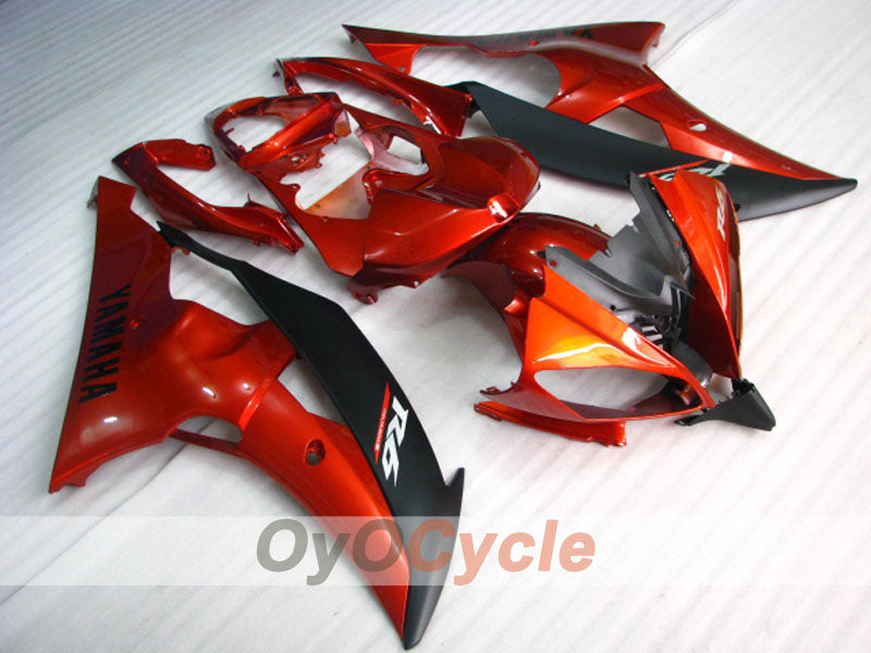 Injection Fairing kit for 08-16 YZF-R6 - Orange, Black, Matte - Factory Style #OYO87900979 Main image