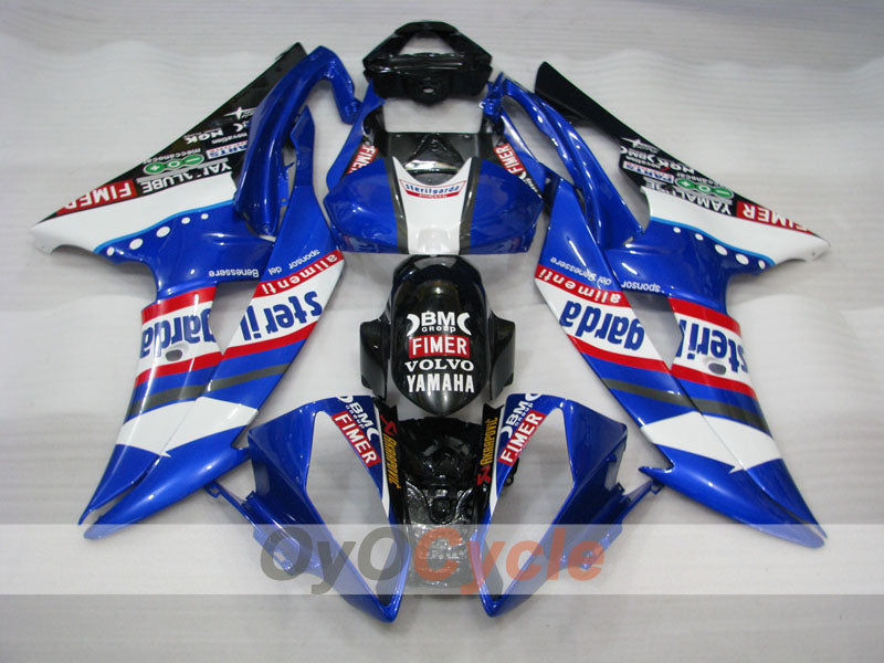 Injection Fairing kit for 08-16 YZF-R6 - Blue, White - Sterilgarda #OYO87900980