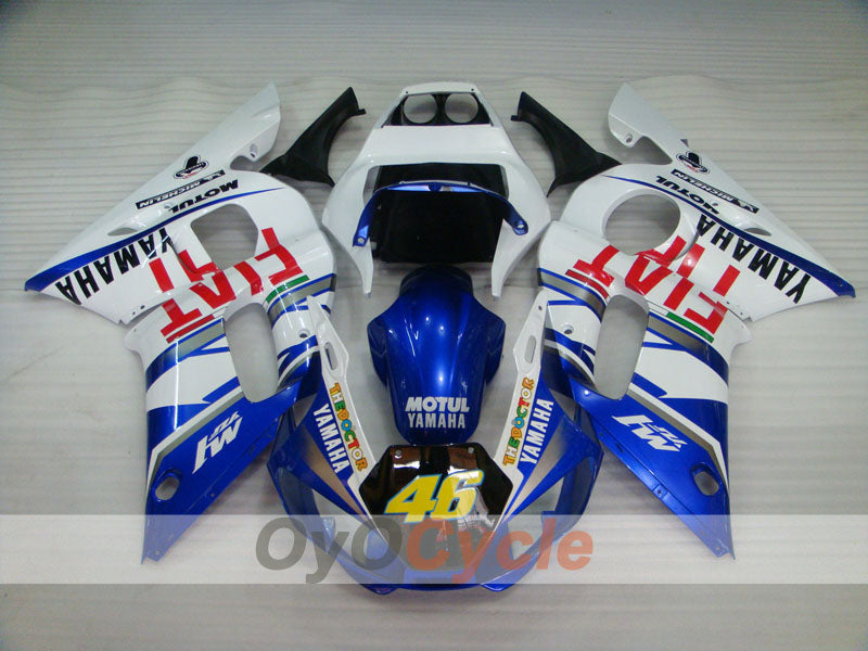 Injection Fairing kit for 98-02 YZF-R6 - Blue, White - FIAT, MOTUL #OYO87900986 Secondary image
