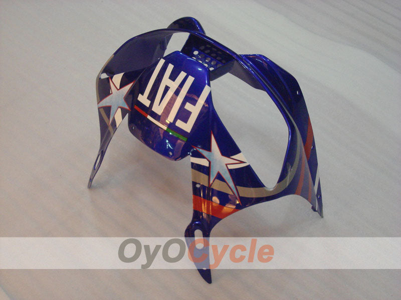 Injection Fairing kit for 98-02 YZF-R6 - Blue, White - FIAT, MOTUL #OYO87900987