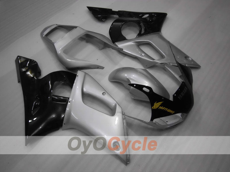 Injection Fairing kit for 98-02 YZF-R6 - Black, Silver - Factory Style #OYO87901000 Main image