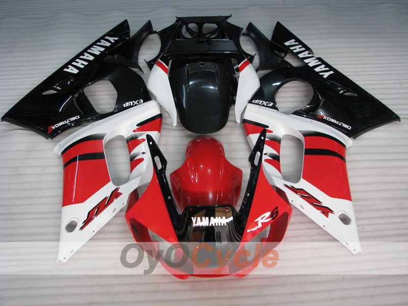 Injection Fairing kit for 98-02 YZF-R6 - Red, Black - Factory Style #OYO87901003