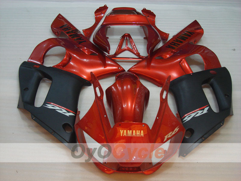 Injection Fairing kit for 98-02 YZF-R6 - Orange, Black, Matte - Factory Style #OYO87901015