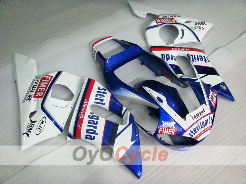 Injection Fairing kit for 98-02 YZF-R6 - Blue, White - Sterilgarda #OYO87901024 Main image