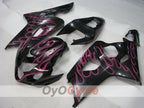 Injection Fairing kit for 04-05 GSXR600 - Red, Black - Flame #OYO87901188