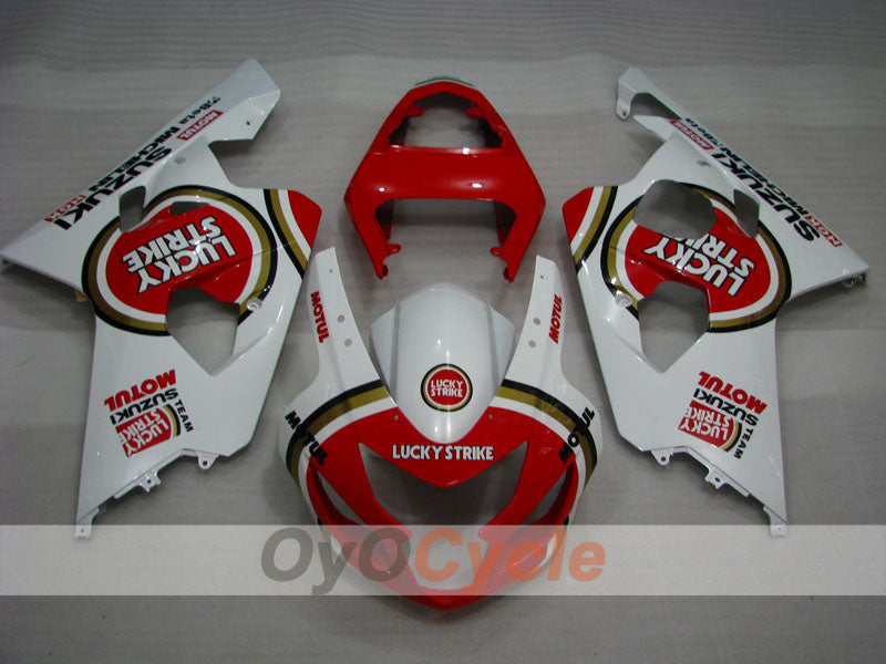 Injection Fairing kit for 04-05 GSXR600 - Red, White - Lucky Strike, MICHELIN, MOTUL #OYO87901205 Secondary image